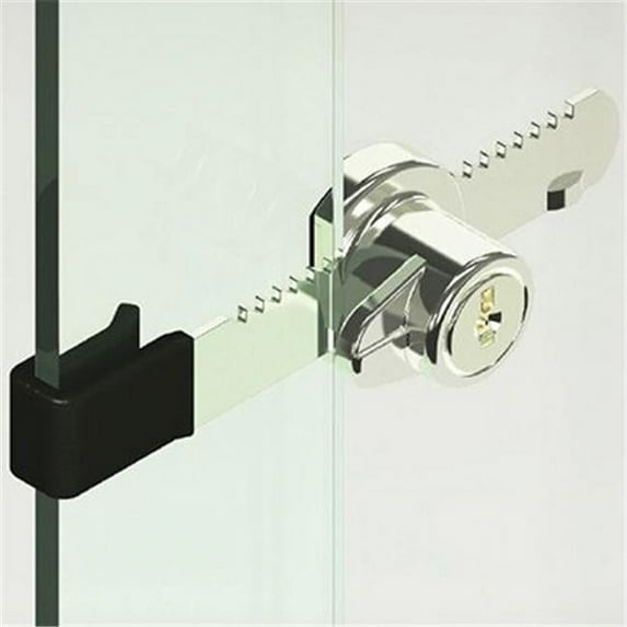 0.25 in. Disc Tumbler Ratchet Lock with Mat 100 - Nickel