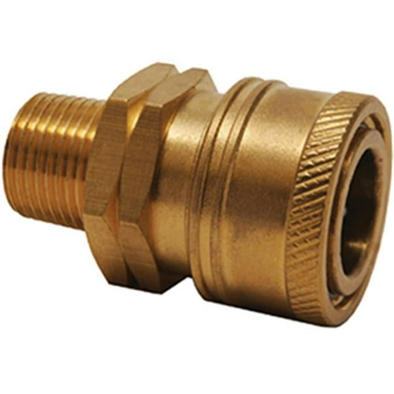 0.25 in. Male Quick Coupler Socket, Brass