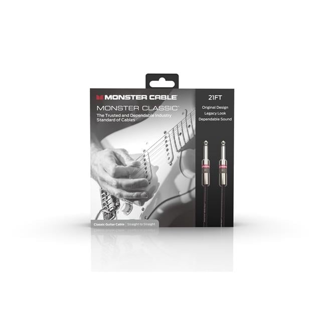 0.25 in. Monster 600496-00 Prolink Monster Classic Instrument Cable with 21 ft. Straight to Straight