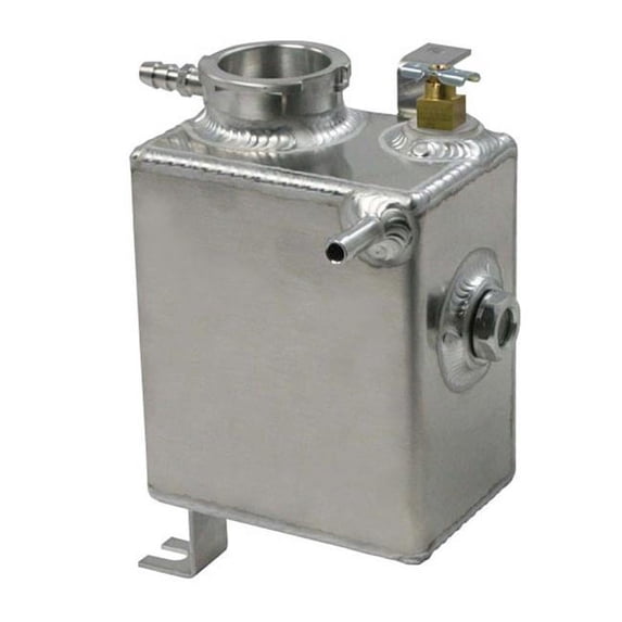 0.25 in. NPT Dual Hose Barb Inlets Coolant Expansion Tank for 2005-2011 Lotus Elise, Natural