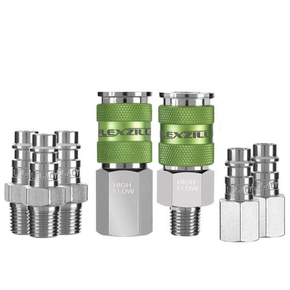 0.25 in. NPT Flexzilla Pro High Flow Interchange Coupler & Plug Kit - 3 Piece