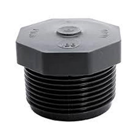 0.25 in. Plug ABS White