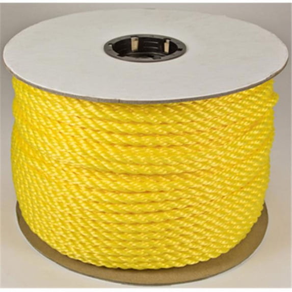 0.25 in. x 600 ft. Twist Yellow Poly Rope
