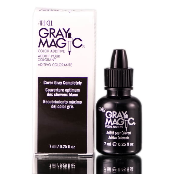 0.25 oz , Ardell Gray Magic Color Additive - cover gray completely , Hair Scalp Skin Body - Pack of 1 w/ SLEEK Teasing Comb