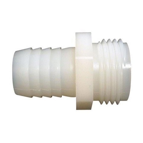 0.25 x 0.75 in. Dia Nylon Adapter - White
