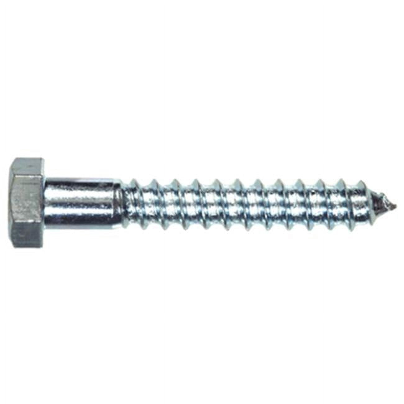 0.25 x 3 in. Zinc Plated Hex Lag Screw - Pack of 100