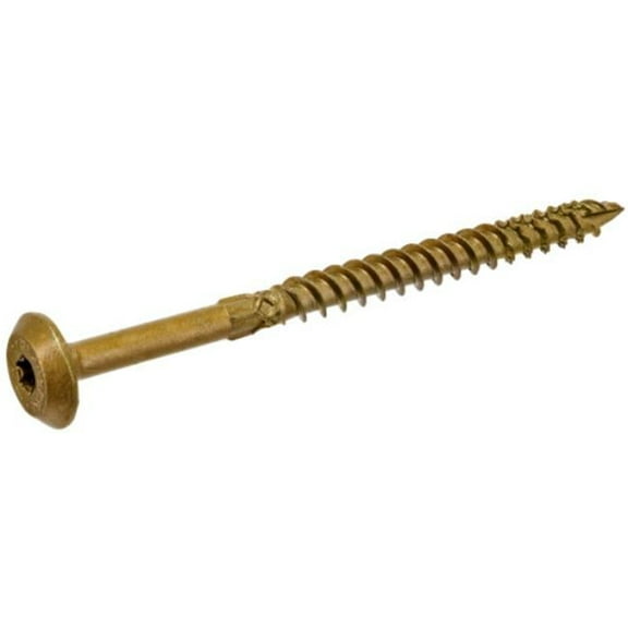 0.25 x 6 in. Power Pro Structural Lag Screws - Bronze