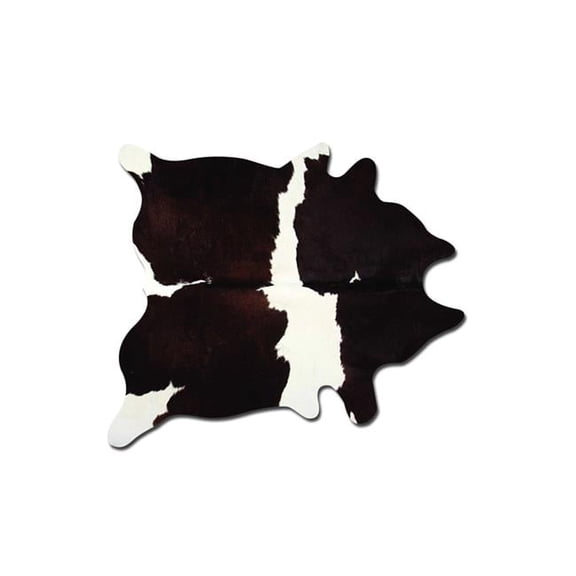 0.25 x 6 x 7 in. Kobe Cowhide Rug Chocolate & White