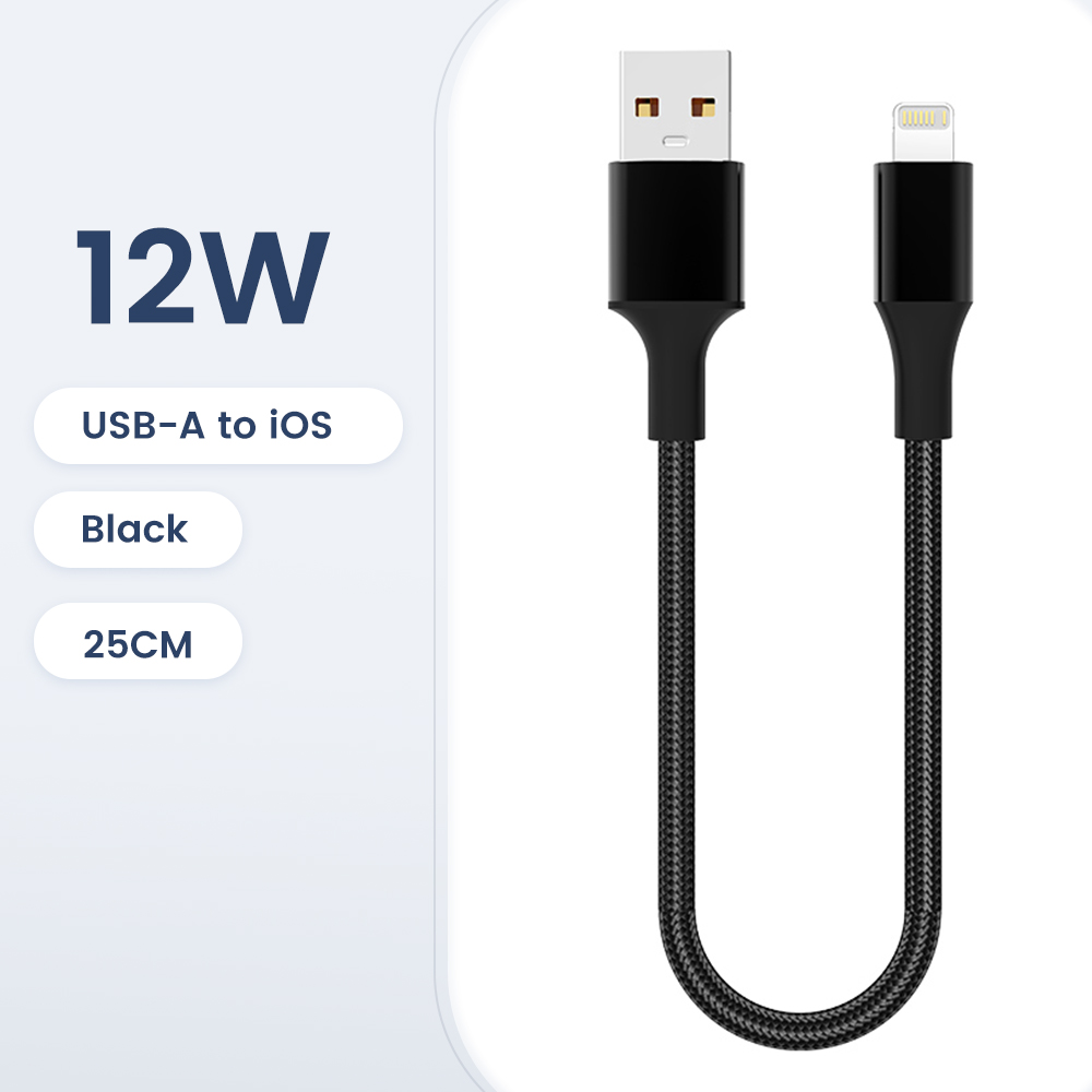 0.25Cm Type C Usb Cable Fast Charging Data Cord Short Portable Usb C/lightning Cable Charge for