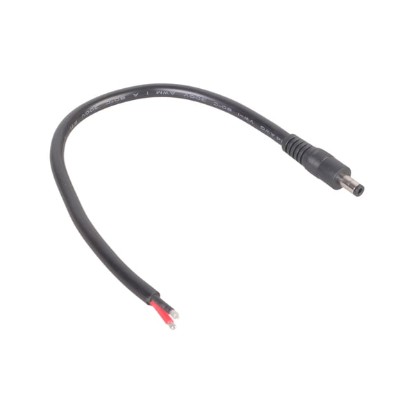 0.25M 0.5M 1M DC5.5x2.1mm Male to Bare Wire Open End Power Wire With PVC Insulation For Routers Switches Blower