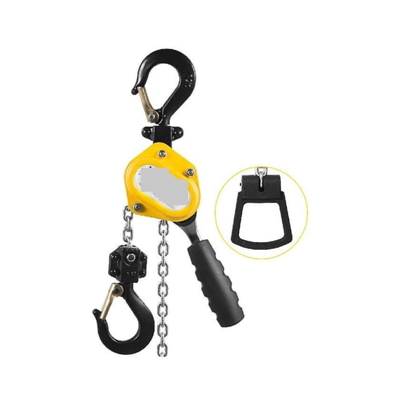 0.25T-0.75 T Mini Manual Lever Chain Hoist (Heavy Duty) 1.5M/3M/4.5M/6M Hook Mount Lift Portable Hand Block