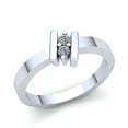 thumbnail image 1 of 0.25ct Round Not Enhanced Mens Forever Us Anniversary Engagement Ring Solid 18K Rose, White or Yellow Gold F VS1, 1 of 3