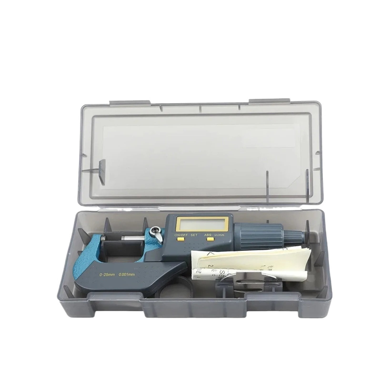 0-25mm 0.001mm Digital Micromaster Micrometer Electronic Outside Micrometer Carbide Tip Measure Tools Caliper Gauge ,Precision Measuring