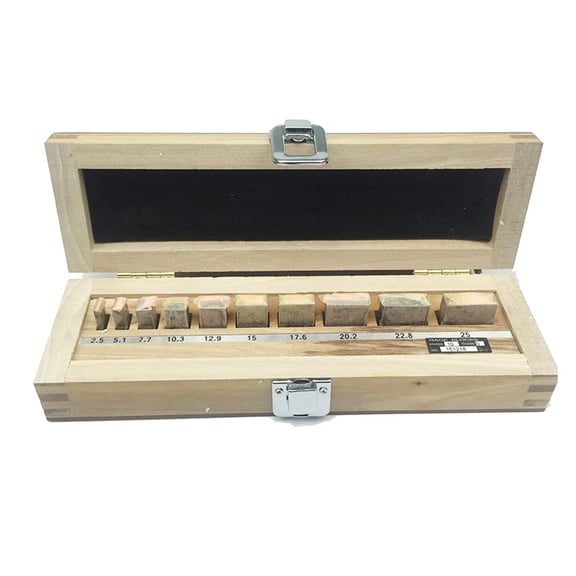 0-25mm 0 Grade Micrometer Inspection Block Gauge Steel Gage Blocks Set Block Gauge 10pcs/box ,Corrosion Resistant