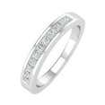 thumbnail image 1 of 0.27 Carat Channel Set Diamond Wedding Band Ring in 14K White Gold (Ring Size 5.5), 1 of 6