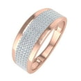 thumbnail image 1 of 0.27 Carat Prong Set Diamond Wedding Band Ring in 10K Rose Gold - IGI Certified (Ring Size 12.5), 1 of 4