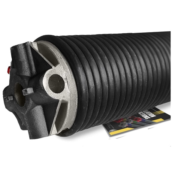 0.273 x 3-3/4" x 39'' Commercial Garage Door Torsion Spring - Black Cone for Right Side of Garage Door | Min 20,000 Cycles Precision E-Coating 5-Year Warranty