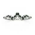 thumbnail image 1 of 0.27ct Round black diamond moissanite 10k White Gold Wedding Band, 1 of 4