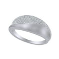 thumbnail image 1 of AFFY 0.28 Carat (Ctw) Round Cut White Natural Diamond Fashion Anniversary Wedding Band Ring In 14k White Gold Ring Size-5, 1 of 1