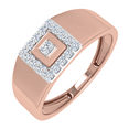 thumbnail image 1 of 0.28 Carat Men Diamond Wedding Band Ring in 10K Gold (Ring Size 10.75), 1 of 5