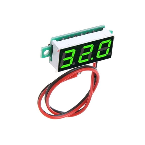 0.28-Inch for 2.5V-30V 2 wire Mini Digital Voltmeter Electric Tester Meter