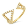 thumbnail image 1 of 0.28 ct Brilliant Round Cut Genuine Cultured Diamond VS1-VS2 J-K 18K Yellow Gold Statement Promise Wedding Statement Engagement Designer Ring size 9, 1 of 7