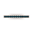 thumbnail image 1 of 0.285 ctw Wedding Band for Women - 14K Rose Gold Natural London Blue Topaz Stackable Eternity Ring, 1 of 6