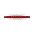 thumbnail image 1 of 0.285 ctw Wedding Band for Women - 18K White Gold Simulated Ruby Stackable Eternity Ring, 1 of 6