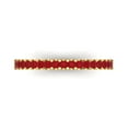 thumbnail image 1 of 0.29 ct Brilliant Princess Cut Simulated Ruby 18K Yellow Gold Stackable Band SZ 4, 1 of 6