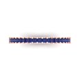 thumbnail image 1 of 0.29 ct Brilliant Princess Cut Simulated Tanzanite 18K Rose Gold Stackable Band SZ 7.75, 1 of 6