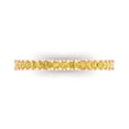 thumbnail image 1 of 0.285 ctw Wedding Band for Women - 14K Rose Gold Simulated Yellow Diamond Stackable Eternity Ring, 1 of 6