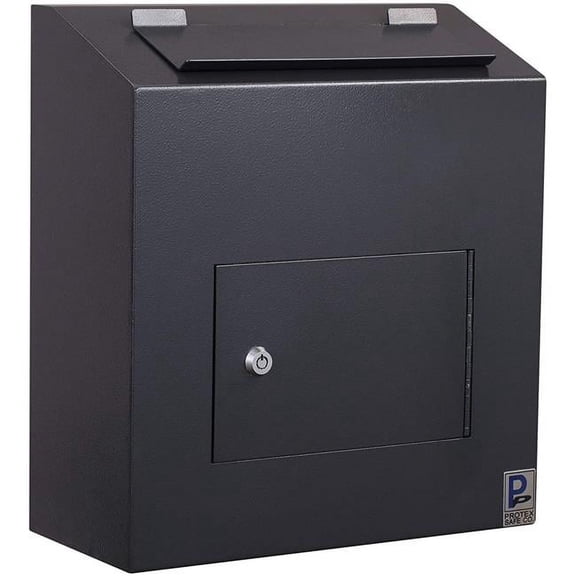 0.29 cu ft. Prescription Drugs Drop Box Security Safe Locker, Black
