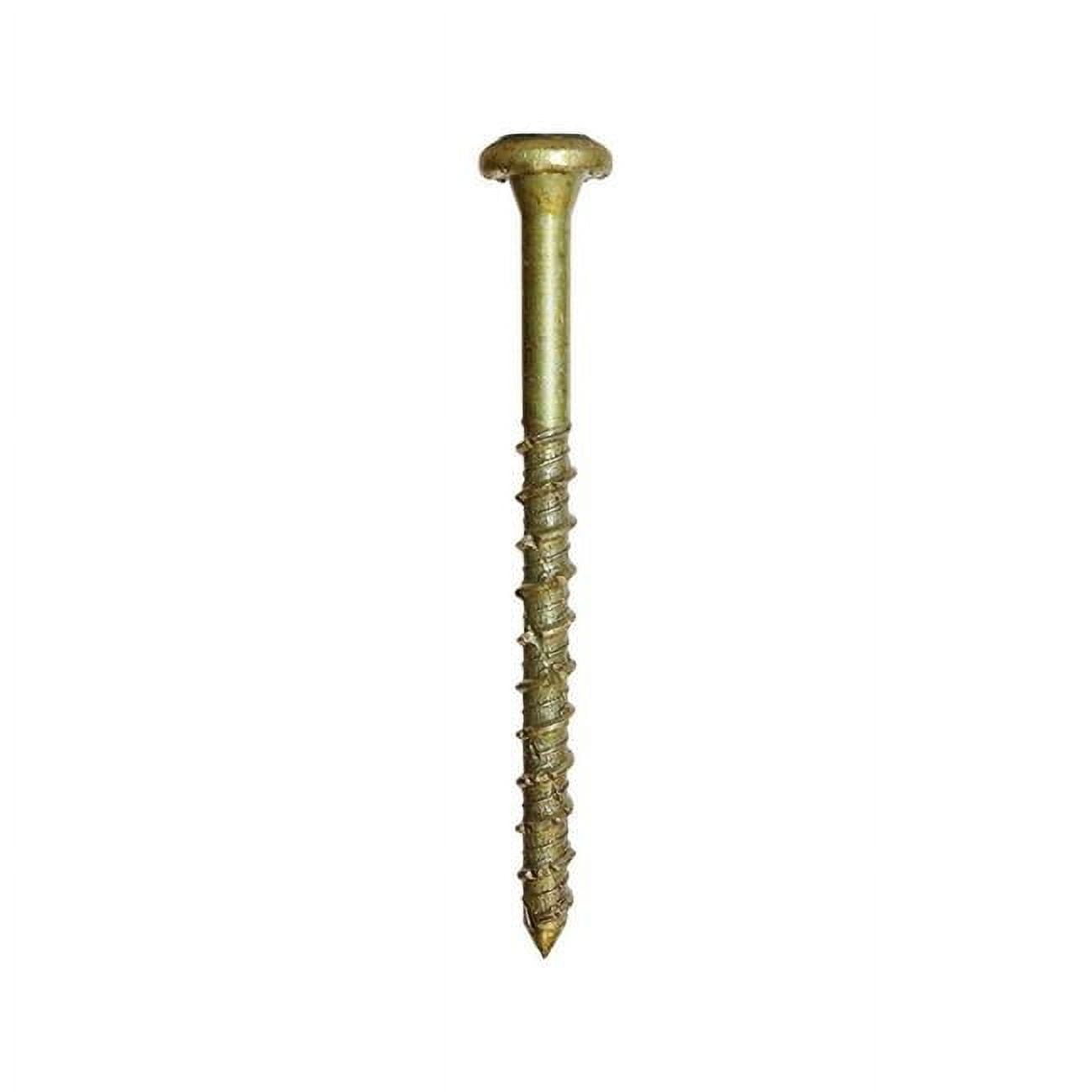 0.29 x 2.75 in. Star Self Tapping Zinc Concrete Screws, Yellow