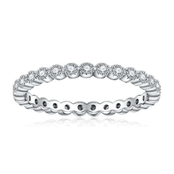 0.29ct Moissanite Engagement Ring 925 Sterling Silver Round Brilliant Cut Halo Diamond Ring Wedding Band Promise Wedding Rings for Women Girls