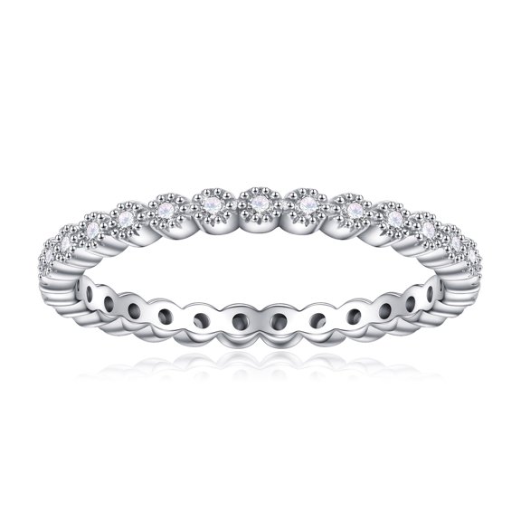 0.29ct Moissanite Engagement Ring 925 Sterling Silver Round Brilliant Cut Halo Diamond Ring Wedding Band Promise Wedding Rings for Women Girls