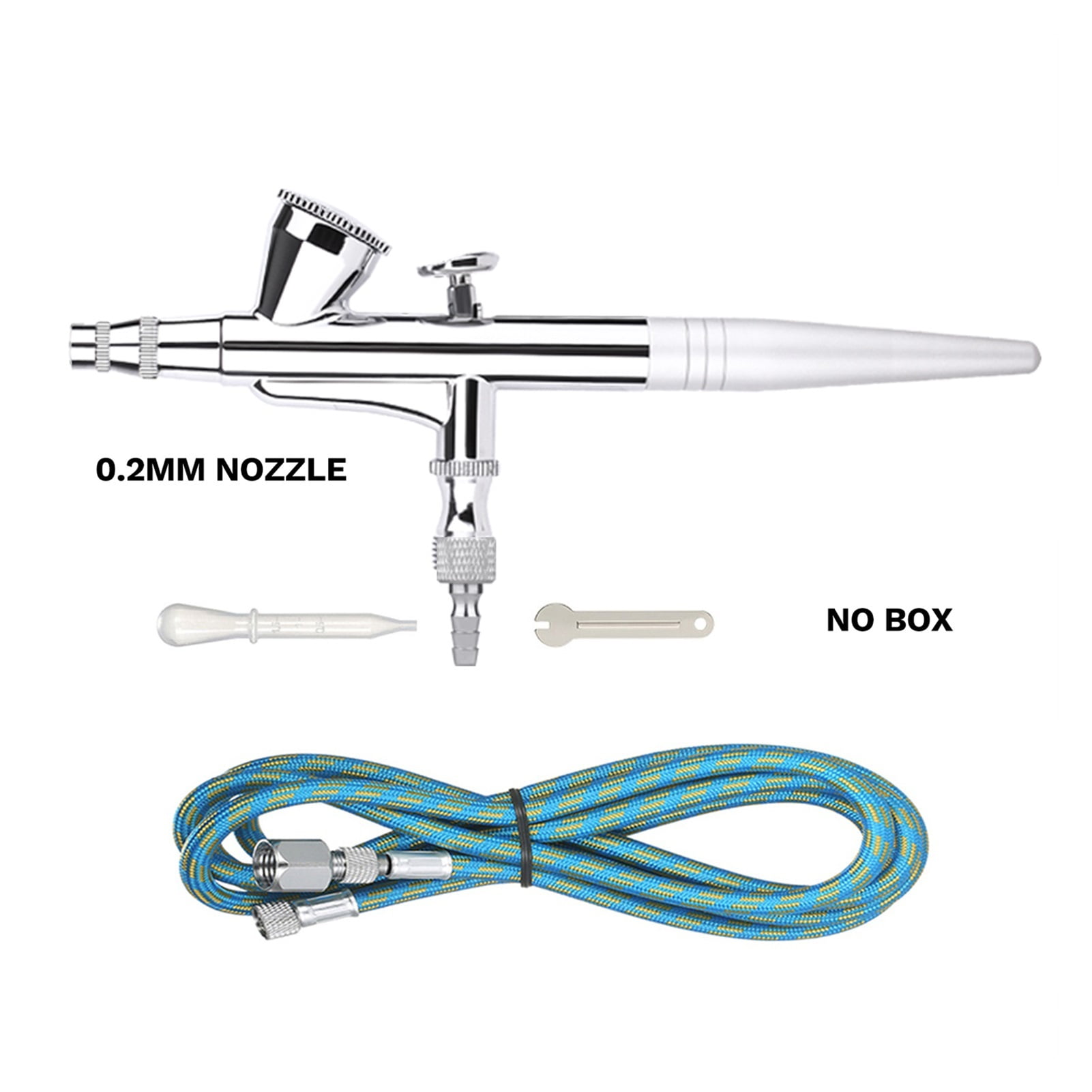 0.2MM Gravity Feed DualAction Airbrush Kit Trigger Spray Gun Sprayer