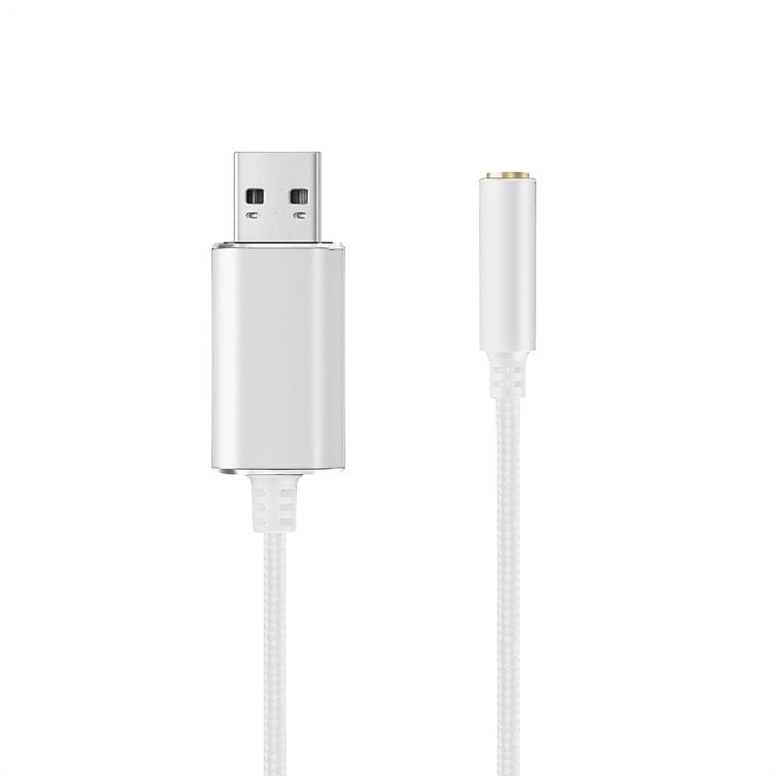 Cable Mini usb a jack 3,5 audio / Mini USB a 3.5mm Audio Cable - blanco 