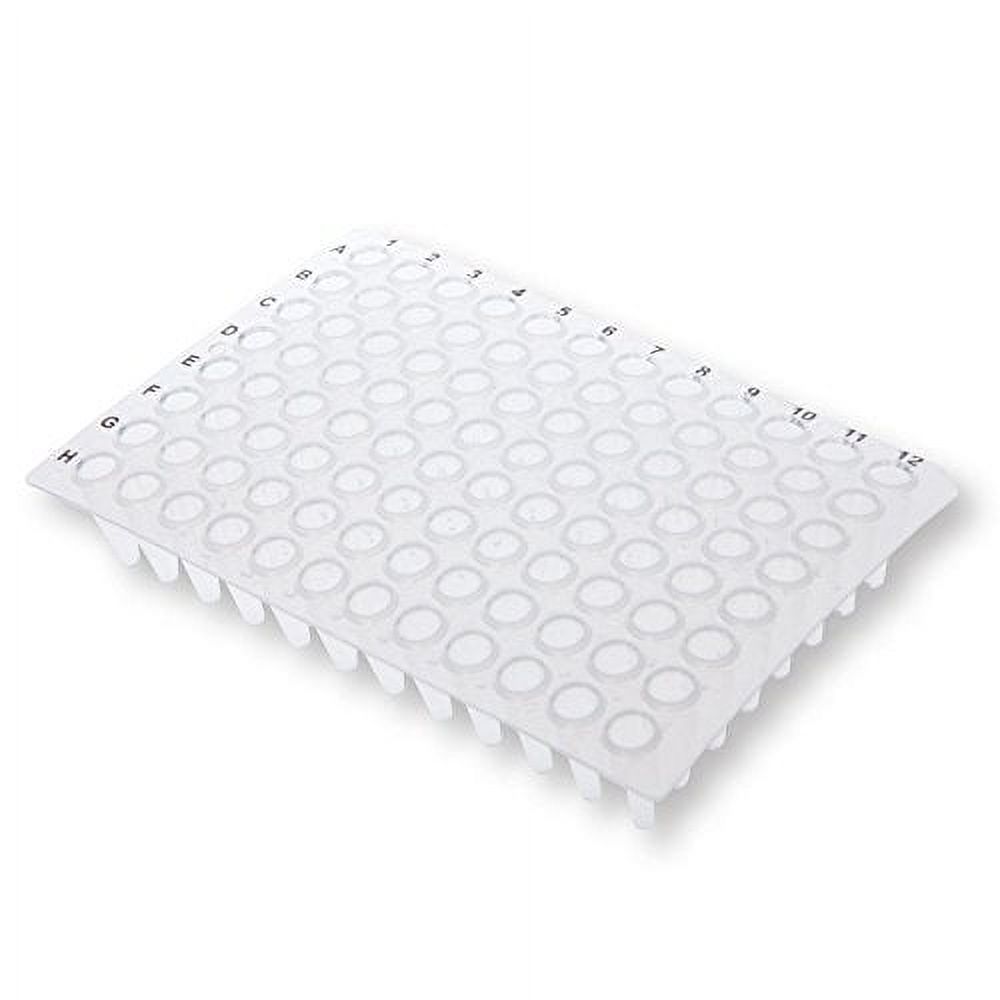 Plate Unit 0.2ml 96-Well Non-Skirted PCR Plate, Ultra Thin Wall, Natural, 25 ...