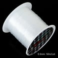 thumbnail image 1 of 0.2mm/0.25mm/0.3mm/0.35mm/0.4mm Durable Gewelry Accessories Thread Monofilament Non-Stretch Beaded Rope Fishing Line Nylon Strong Fish Lines 0.3MM-50M, 1 of 8