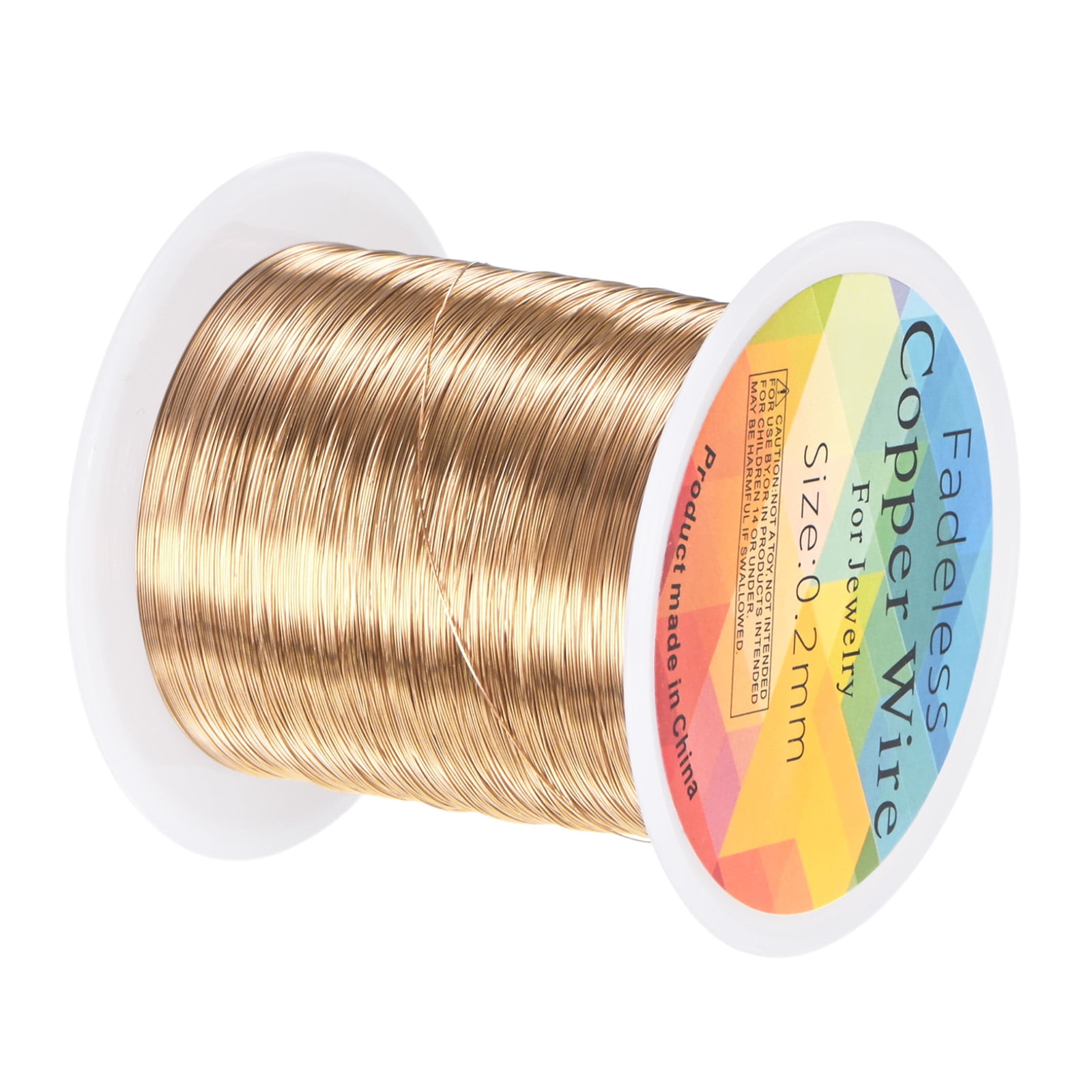 0.2mm Jewelry Wire, 32 Gauge 328FT Craft Wire Copper Beading Wire for ...