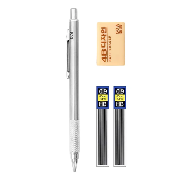 0.3/0.5/0.7/0.9/1.3/2.0 Mm Mechanical Pencils Set with 2Tubes Lead