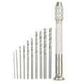 0.33.2Mm Small Hand Drill With 10×Drill Bits for Models Hobby Diy