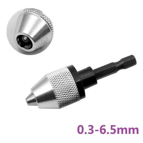 0.3-6.5mm Mini Portable Electric Grinder Quick Change Drill Chuck Hex Shank