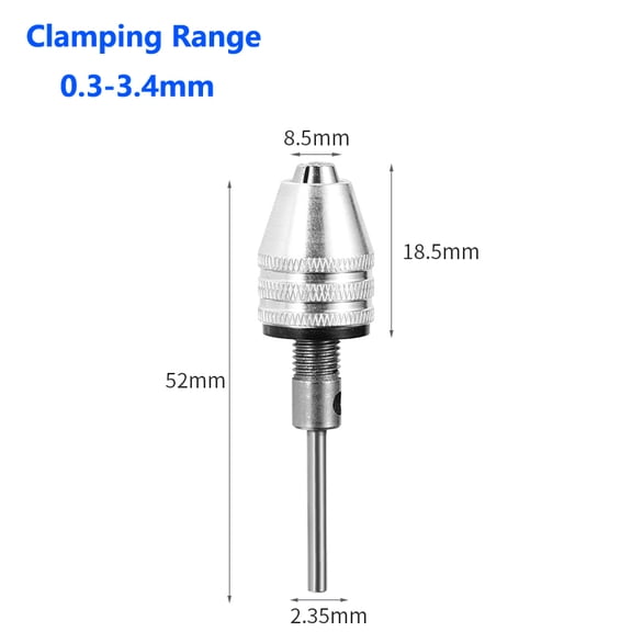 0.3-6.5mm quick-change hexagonal shank three-jaw self-centering twist drill chuck 3.6 electric grinder drill chuck