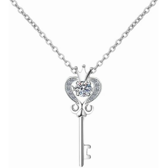 0.3 Carat Moissanite Pendant Necklace Women's Diamond Necklace 18K White Gold Lab Diamond Pendants Necklaces for Women Moissanite Necklace for Wife Lab Diamond Necklace