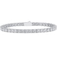 thumbnail image 1 of 0.3 Carat Moissanite Tennis Bracelet for Women Bridal Bracelet 18K Plated Lab Diamond Tennis Bracelet for Women Silver Wedding Bracelets for Women Mens Diamond Bracelet Men, 1 of 6