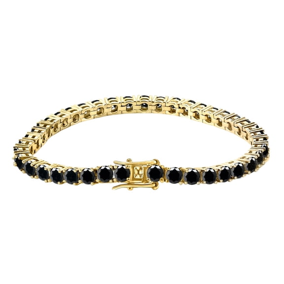 0.3 Carat Moissanite Tennis Bracelets Men Black Diamond Tennis Bracelet Silver Rose Gold Plated White Gold Bracelet for Women Men Wedding Moissanite Diamond Bracelet