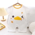 thumbnail image 1 of 0-3 Monthes Newborn Baby Boy Girl Clothes Summer Outfits Infant Short Sleeve Romper Jumpsuit Bodysuit Cute Newborn Clothes for Girl Boy White, 1 of 3
