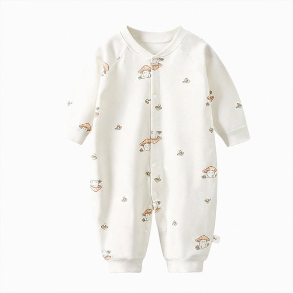 0-3 Months Newborn Baby Bodysuits Girls' Infant Dress With Long Sleeves For Crawling Clothes Baby Suit Long Sleeve Newborn Fall Winter Clothes,Orange Jumpsuit Sleep & Play Bodysuit