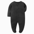 thumbnail image 1 of 0-3 Months Newborn Baby Boys Girls Jumpsuit Footed Long Sleeve Button Bodysuit Outfits Snowsuit, 1 of 8